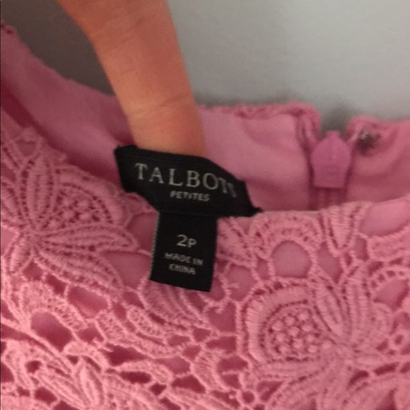Talbots Pink midi dress - Picture 4 of 5